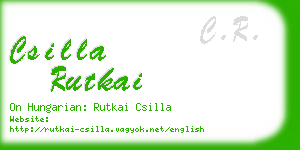 csilla rutkai business card